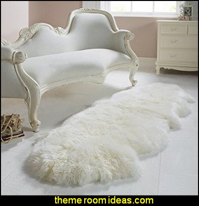 Decorating theme bedrooms Maries Manor Halo Jadis Snow Faux Fur Throw Pillow